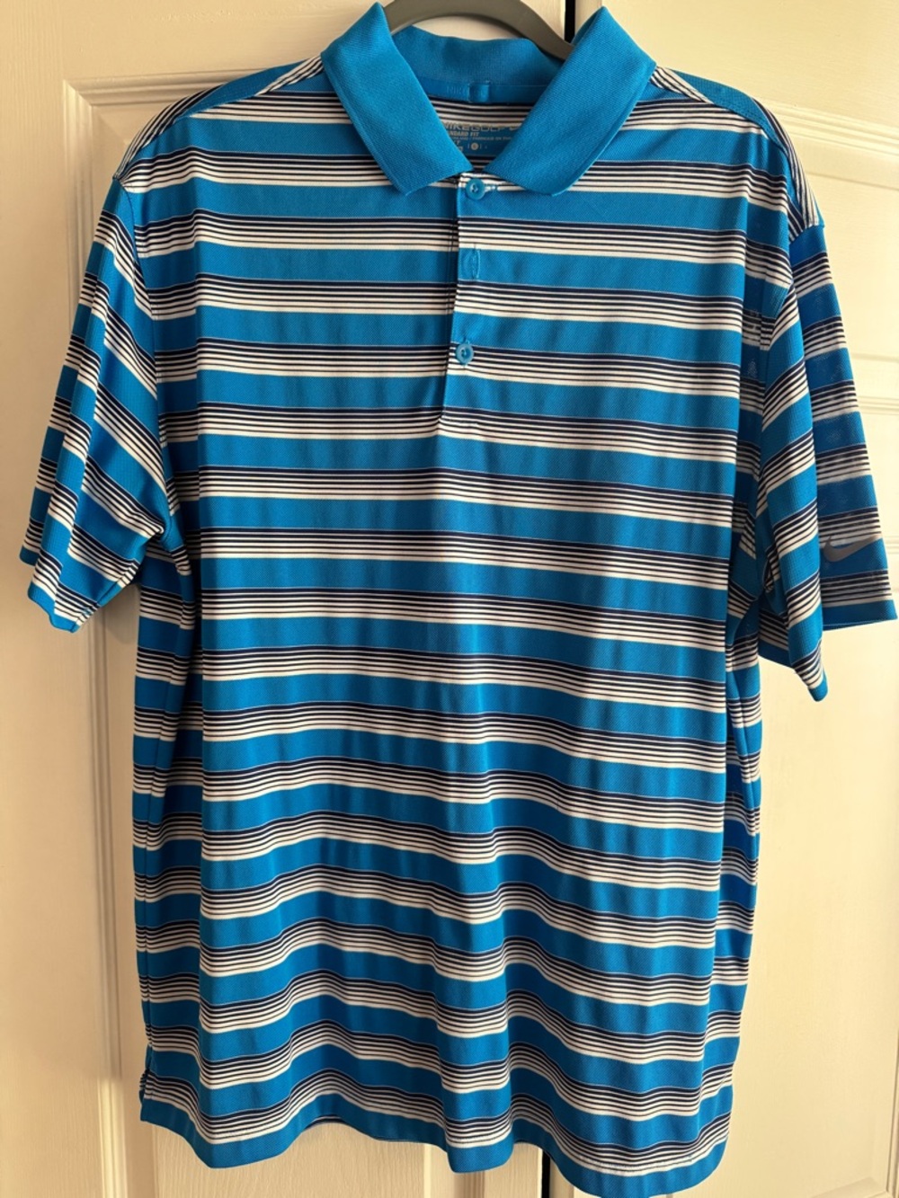 Nike Golf Blue Striped Polo